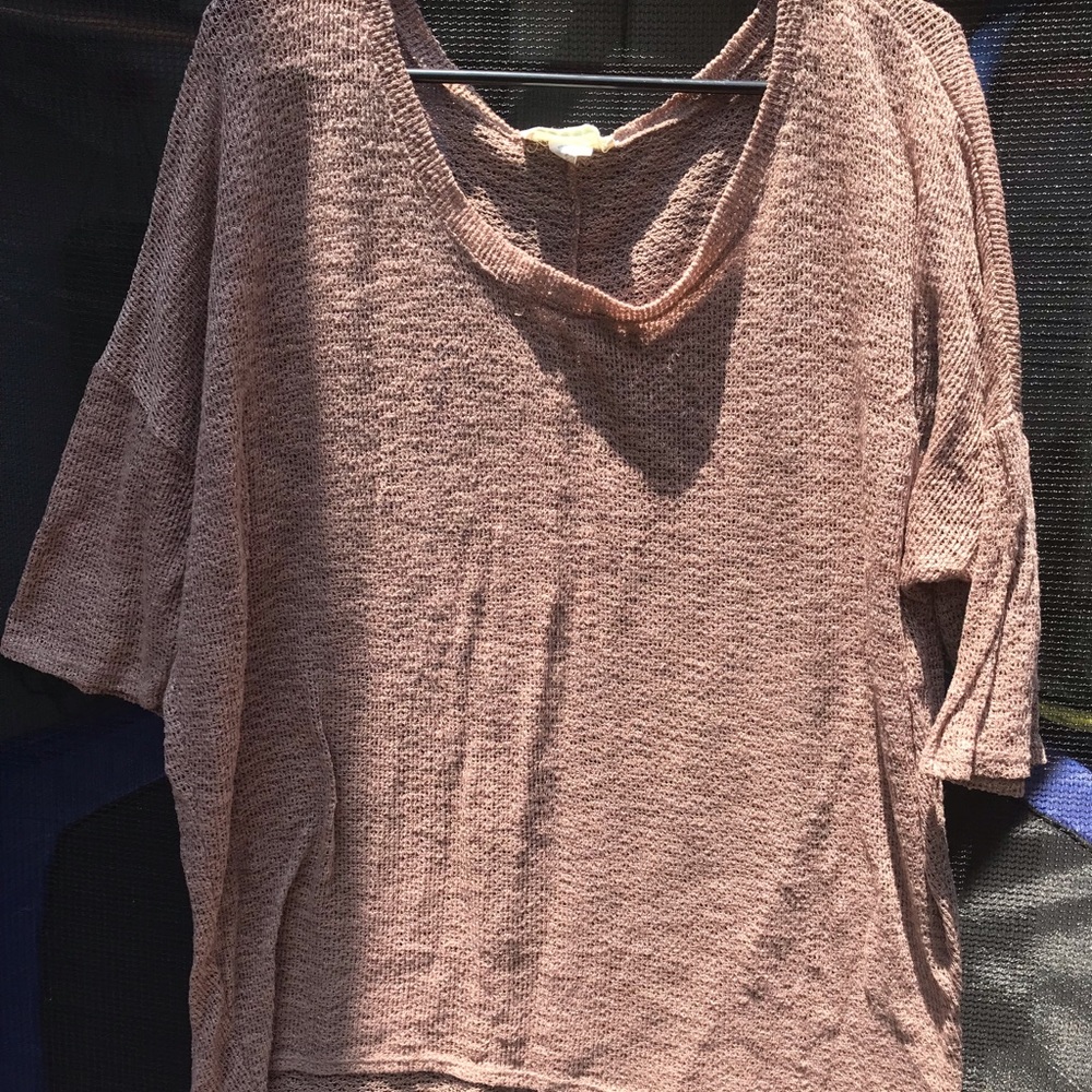 Brown knitted shirt